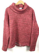 Columbia Turtleneck Sweater XL Womens Pink Marled Cozy Thick Knit Warm VERY SOFT - £51.90 GBP