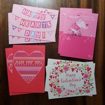 Valentine&#39;s Day for ANYONE 8 Cards Elephant Hearts Banner Floral Love Va... - $5.88