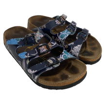 Birkenstock Papillio Florida women 5 multicolor Floral leather slide san... - $45.59