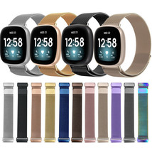 For Fitbit Versa 3 4 Versa Sense Watch Band Milanese Stainless Steel Wrist Strap - £7.06 GBP