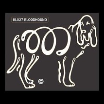 Bloodhound K Line Dog Breed Window Tattoo Decal - £7.72 GBP