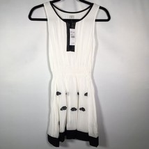 Ella Moss Girls Sz 12 Dress NWT Spring Fashion Sleeveless White Black R$74 - £30.85 GBP