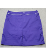 Greg Norman Golf Performance Fancy Skort Women&#39;s 8 Purple Slash Pocket S... - $29.41