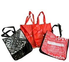 Lululemon Reusable Shopping Tote Bags Lot Of 4 Snap Closures Totes - £10.95 GBP