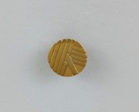 Vintage Round Gold Tone Lapel Hat Pin - $6.31
