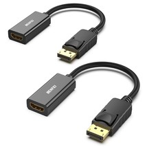 BENFEI 4K DisplayPort to HDMI Adapter 2 Pack, DP Display Port to HDMI Converter  - £25.57 GBP