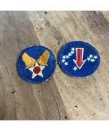 2 WWII US ARMY AIR FORCES PATCH shoulder patches  - Wool - $13.72 CAD