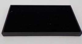 JEWELRY DISPLAY CASE WITH BLACK REMOVABLE FOAM ORGANIZER INSERT FOR 72 R... - £3.95 GBP