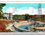Hillside Gardens Washington Park Michigan City Indiana IN WB Postcard E19 - $2.92