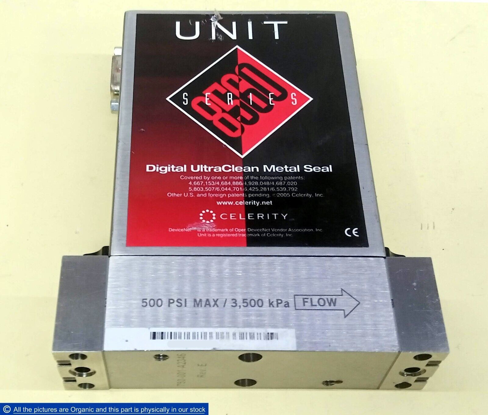 Celerity UFC-8561 797-036867-315 Mass Flow Controller SiCI4 50 SCCM FW 1... - $498.00