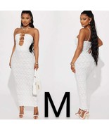 Fashion Nova White No Rings Attached Maxi Dress~Size M - £26.47 GBP