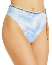 MSRP $110 WeWoreWhat Belted Emily Bikini Bottom Blue Size Small NWOT - $41.33