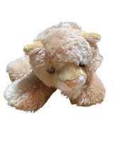 Aurora LION CUB  Plush baby stuffed animal Light Brown Peach Nose - $9.89