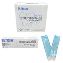 BRITEDENT Self Seal 2.75 x 10 Sterilization Pouches 2000/Bx BSI-1027-10 - £48.89 GBP