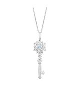 Enchanted Disney Elsa Pendant With .05 Carat TW Of Diamonds In Silver Wi... - £77.84 GBP
