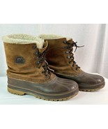 SOREL Vtg Made Canada Power Kaufman Caribou Rubber Snow Winter Boots Men... - £46.70 GBP