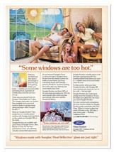 Ford Glass Sunglas Heat Reflective Windows Vintage 1986 Print Magazine Ad - $180.99 MXN