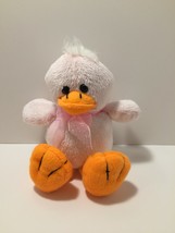 Vintage Pink Easter Duck Duckie Stuffed Animal Plush Toy - £3.71 GBP