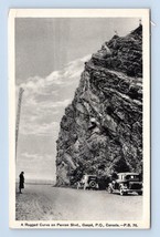 Rugged Curve on Perron Blvd Gaspe Quebec Canada 1923 WB Postcard I16 - £3.05 GBP