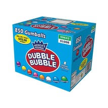 Dubble Bubble Bubble Gum Balls 1 Inch Gumballs 850 count 15 lbs Bulk Ven... - £42.57 GBP