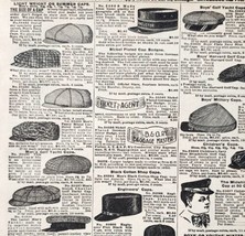 1900 Railroad Military Hats Advertisement Victorian Sears Roebuck 5.25 x 7&quot; - £16.45 GBP