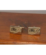 Pre-Owned Vintage Gold Tone Horse Buggy Cufflinks - £9.34 GBP