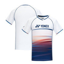 YONEX 23FW Men&#39;s Badminton T-Shirts Apparel Clothing Sports Wine Red 233TS013M - £50.06 GBP