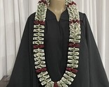 Graduation Money Lei $50 Crisp New Bills Folded Maroon W/ Gold Metallic ... - $115.00