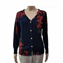 Merino Wool, Women Floral Cardigan, Outing Top, Casual Top, Women Blouses - £26.26 GBP