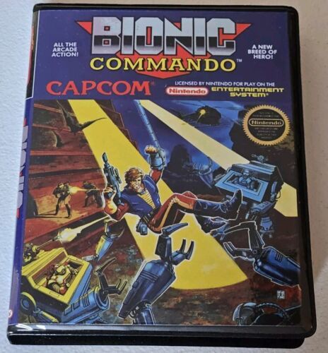 Bionic Commando CASE ONLY Rigid Clamshell Box Nintendo NES Any 4+ $11/ea - $12.18
