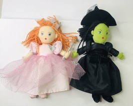 Wizard Of Oz Madame Alexander Glenda Good Witch & Wicked Witch Plush Cloth 10” - $26.01