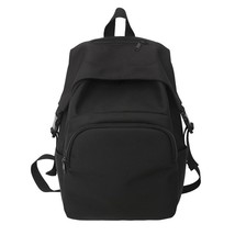 Pack waterproof nylon rucksack for college boys student bookbag lovers school bag black thumb200