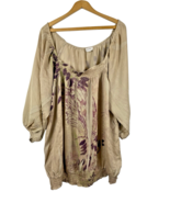 CJ Banks Peasant Tunic Smocked Top Size 3X Asian Inspired Vintage Y2K Ar... - $49.83