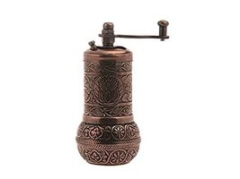 LaModaHome Antique Copper Manual Hand Grinder Mill for Turkish Greek Arabic Coff - £10.33 GBP