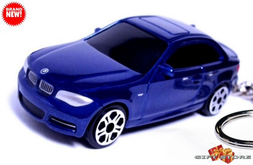   KEYCHAIN BLUE BMW SERIES 1 120i/128i/135i CUSTOM Ltd. GREAT GIFT - $25.98