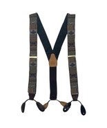 Jos A Bank Suspenders Braces Mens One Size Brown Cigar Novelty Solid Brass - $645.15 MXN