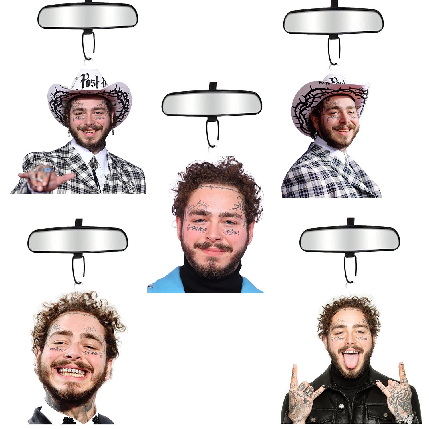 Primary image for 5 Pcs Posts Music Malone Gift Car Air Freshener Birthday Gift Fans Gift House