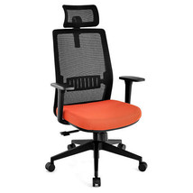 Ergonomic Office Chair with Lumbar Support and Adjustable Headrest-Black - $3,245.51 MXN