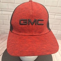 GMC Embroidered Hat Cap Logo Red Black Stretch Fit Norscot - $9.75