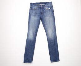 Gap Mens Size 30x32 Distressed Stretch Skinny Fit Denim Jeans Pants Blue Cotton - £30.92 GBP