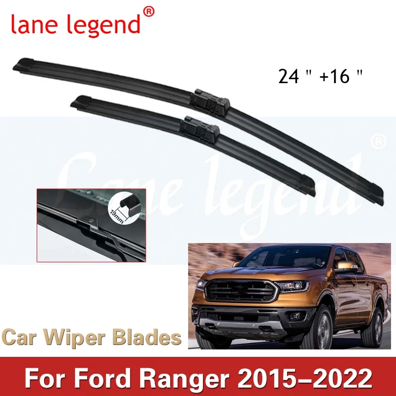 Car Wiper Blade Blades For Ford Ranger 2015-2022 24&quot;+16&quot; Windshield Wind... - $21.67