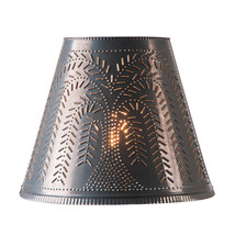 Irvins Country Tinware 14-Inch Fireside Shade with Willow in Kettle Black - £63.69 GBP