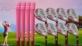 Demo Usato Anziano Donna iDrive Rosa Golf Club Tutti Vero Hybrid (4-SW) Full Set - £408.94 GBP