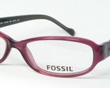 Fossil HAZELWOOD OF2088 500 Dunkles Violett Brille Von 2088 52-15-135mm - £48.83 GBP