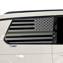 Fits Jeep Grand Cherokee L 21-23 Window American Flag Decal Sticker Gree... - £23.97 GBP+