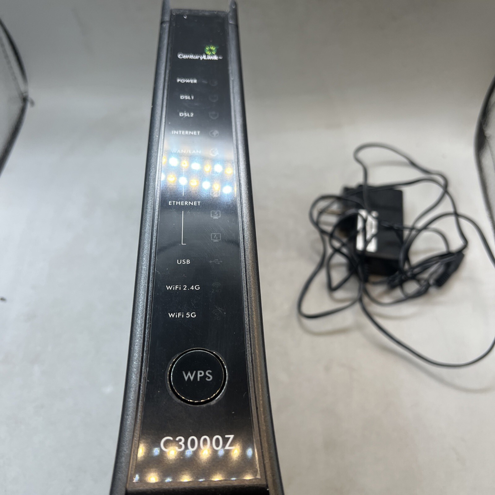 CenturyLink ZyXEL C3000Z DSL Modem Wireless Router w/ AC Adapter *Tested* OEM Item image 15