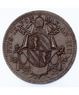 1849-R Italien Papale États Mezzo (1/2) Baiocco An Iiii Km#1340 XF+ - €61,74 EUR