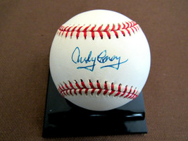 Andy Carey 2 X Wsc Ny Yankees 3RD Baseman Signed Auto Vintage Oal Baseball Jsa - £94.93 GBP