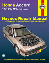 Haynes Repair Manual 42011 Honda Accord 1984-1989 All Models (U-1) - $10.05