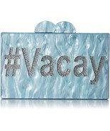 VACATION CLUTCH #Vacay Acrylic Bag Purse Small &amp; Compact Perfect For Tra... - $56.06 CAD